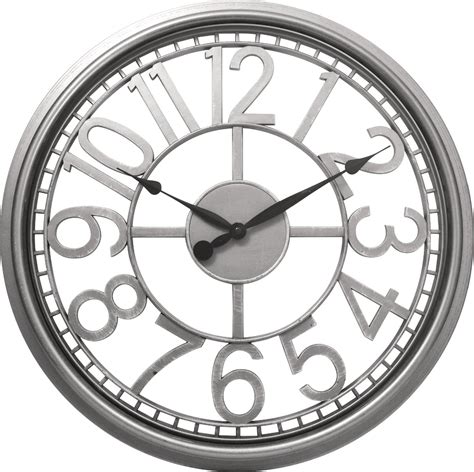 Buy Westclox Silver Open Dial Wall Clock
