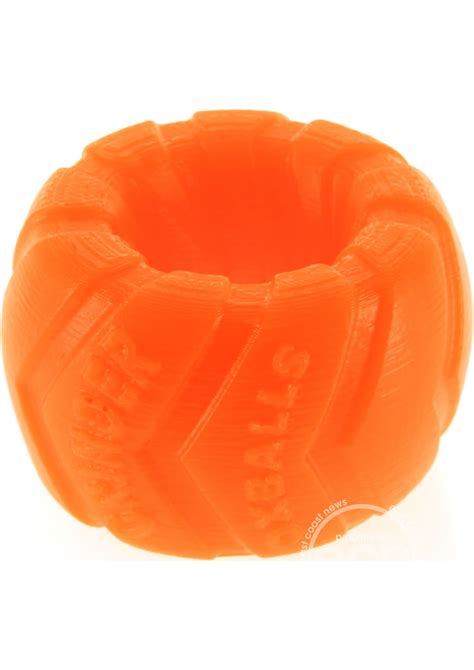 Oxballs Grinder 1 Silicone Ball Stretcher 15in Orange 840215102959
