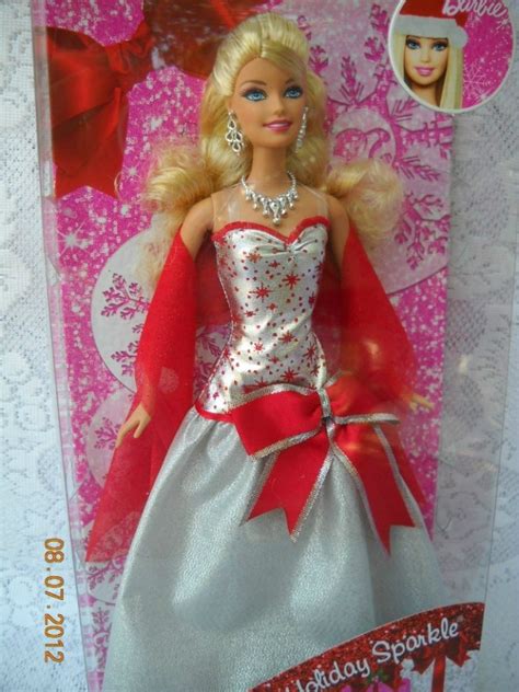 2012 Holiday Barbies 2012 Holiday Barbie Doll Brunette Nrfb W3538