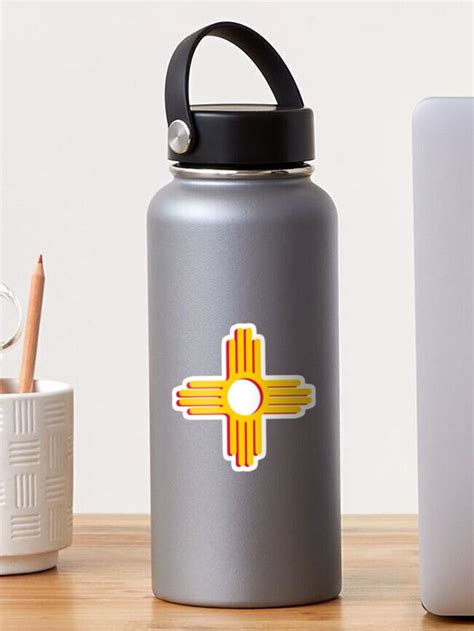 Zia Symbol New Mexico Symbol Sticker For Sale By Jodirm Redbubble