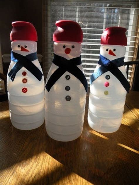 Snowmen From Coffee Creamer Containers 37 Snowman Crafts That