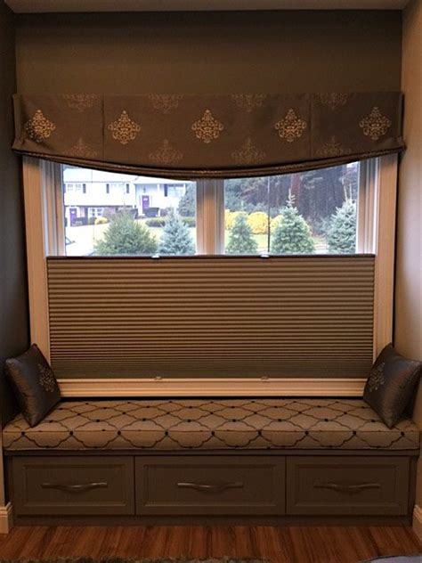 Custom Cornice And Window Seat Curtains Boutique