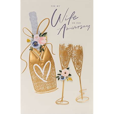 Uk Greetings Wife Wedding Anniversary Card Wedding Anniversary Card