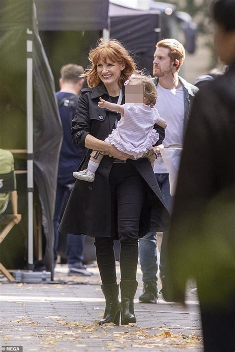 Jessica Chastain Cradles Her Baby Daughter As She Takes A Break From