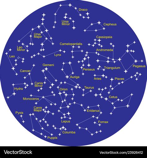 Constellations Of The Northern Hemisphere Groupings Of Stars Whose
