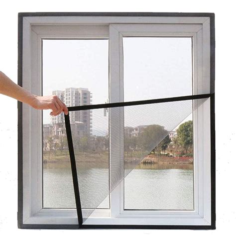 Divya Polyester Magnetic Window Mosquito Net With Self Adhesive Hook