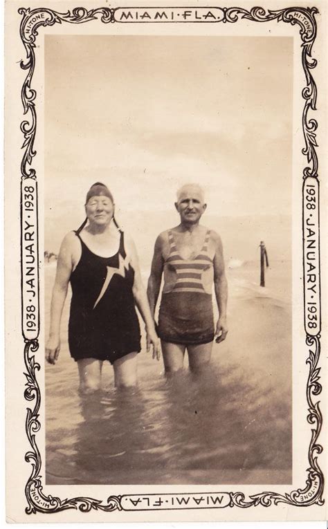 Funny Photo Of Grandma And Grandpa In Their Swimsuits Miami Florida