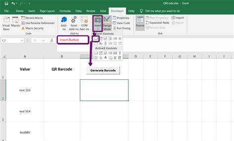 Qr Code In Excel 2016 - Excel Developer Design Mode Greyed Out - The Best Developer Images