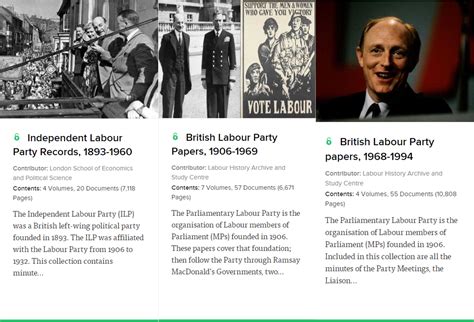 New British Labour Party And Independent Labour Party Papers Sps