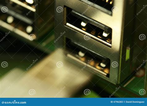 Usb Conection Stock Image Image Of Data Board Mother