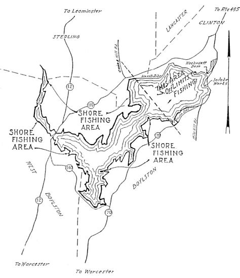 Wachusett Reservoir Map West Boylston Boylston Clinton Sterling Ma