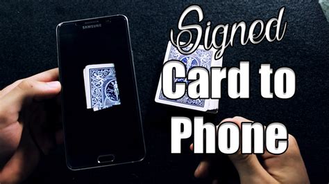 Dynamo Signed Card To Phone Revealed No App Street Magic Youtube