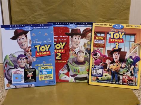 Toy Story 1 2 And 3 Blu Raydvd 2 Disc Set Special Edition 1199
