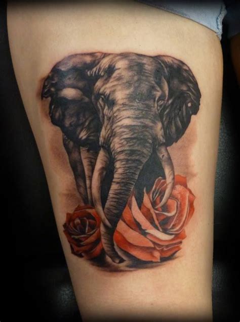 idea 21 elephant leg tattoo designs