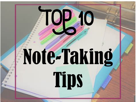 College Note Taking Tips With Free Printable College Notes College