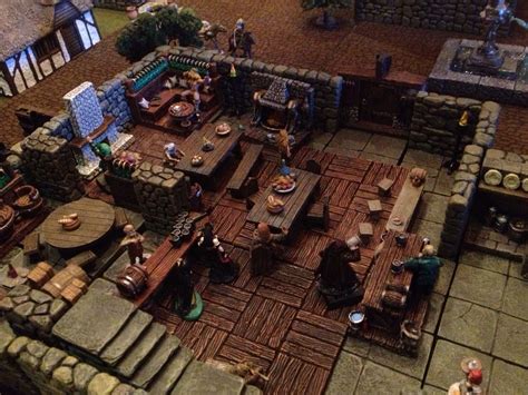 Tavern Made With Dwarven Forge And Grendel Pieces By Dwarven Ale
