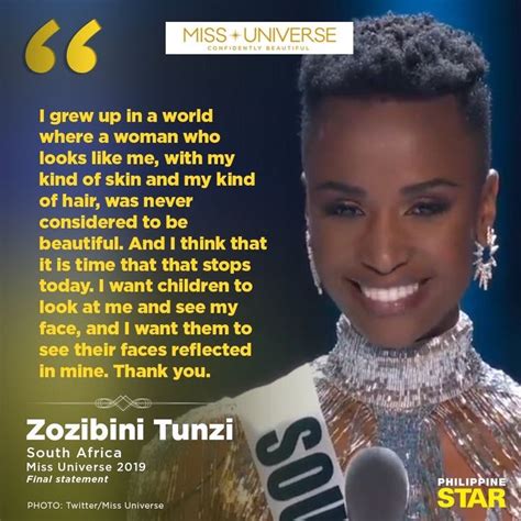 Zozibini Tunzis Final Statement At Miss Universe 2019 In Atlanta Miss Universe Gowns Melanin