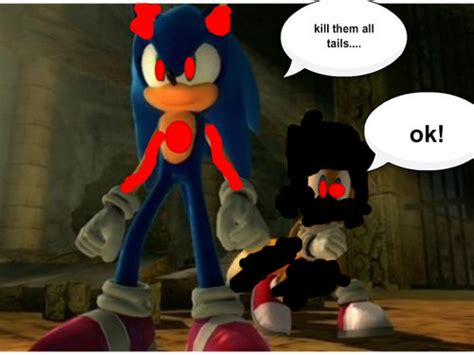 Sonic The Hedgehog Images Evil Sonic And Dark Tails Wallpaper And