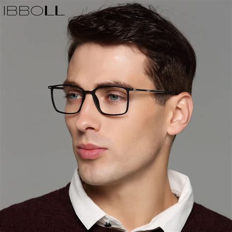 Ibboll Mens Optical Glasses Frames Luxury Brand Wrap Frames Square