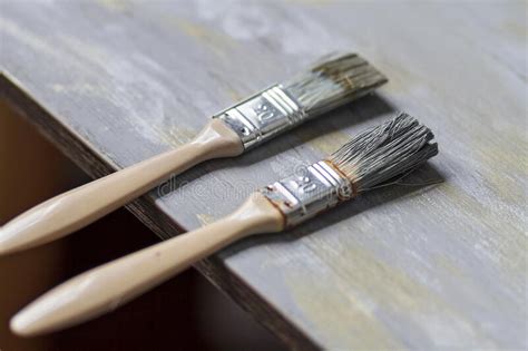 Gray Paint Brushes Stock Image Image Of Craft Home 234947781