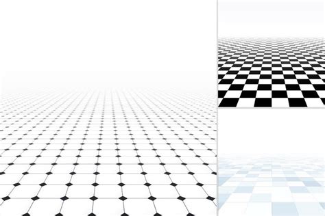 Tiled Floor With Perspective Typography Design Layout Tile Floor