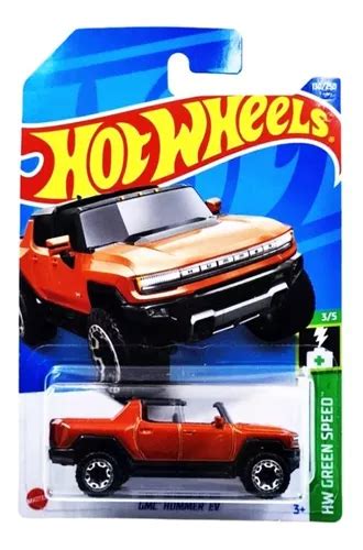 Hotwheels Gmc Hummer Ev 130 2022 Naranja Hw Green Speed 35 Meses