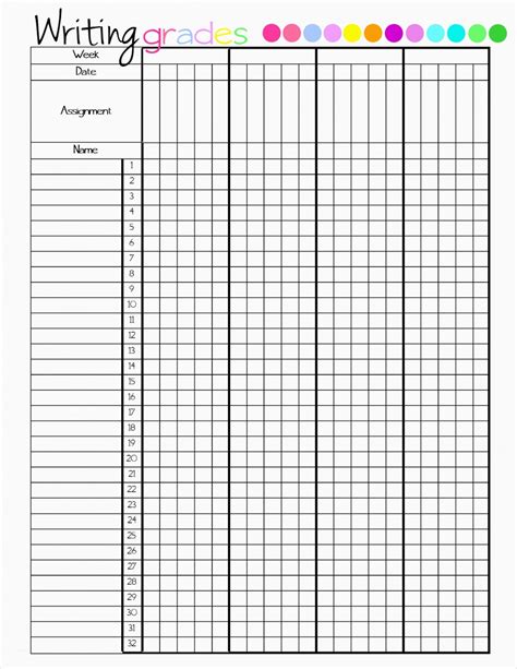 Free Printable Gradebook Printable World Holiday