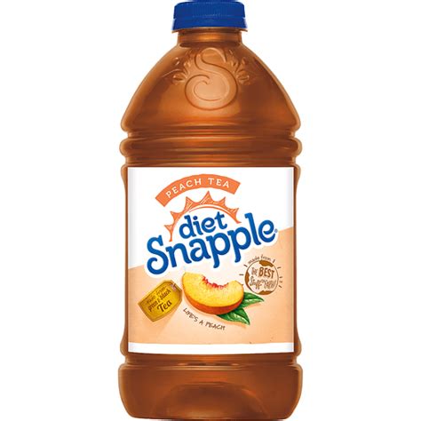 Diet Snapple Peach Tea 64 Fl Oz Plastic Bottle Fruit And Berry Donelans Supermarkets