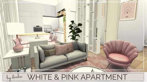 White And Pink Apartment Download Tour Cc Creators The Sims 4