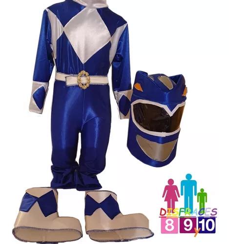 Disfraz Power Ranger Mighty Morphin Azul Envío Gratis