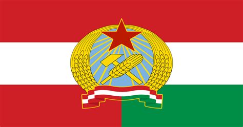 The used colors in the flag are red, white, green. Communist Austro-Hungary Flag : vexillology