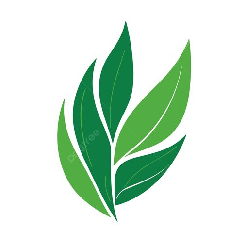 Green Leaves Logo Vector Illustration To Generative Ai Green Leaves