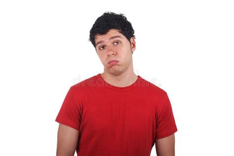 Bored Young Man Making Funny Face Stock Photo Image Of Background