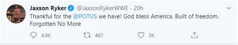 Kevin Owens And Tons Of Other Wrestlers Blast Jaxson Ryker For Potus Tweet