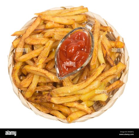 French Fries And Ketchup Stock Photo Alamy