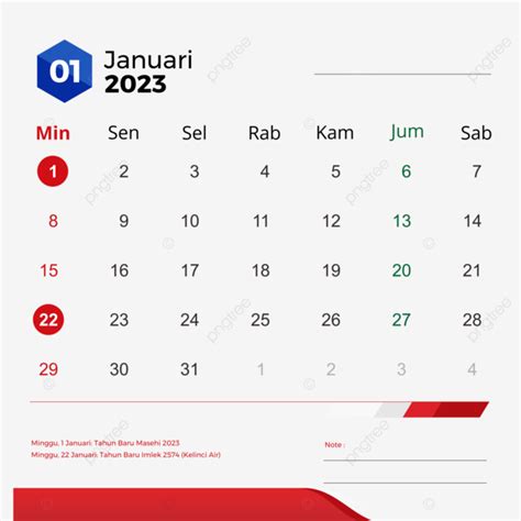 Kalender Januar Lengkap Dengan Tanggal Merah Kalender Januar