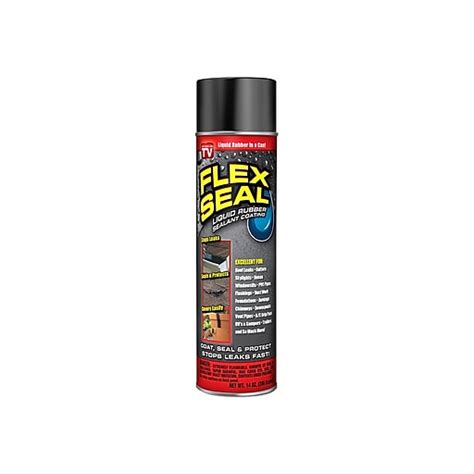 Flex Seal Liquid Rubber Sealant Coating Spray 14 Oz Black Fsr20