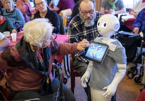 Meet The Ai Robots Helping Take Care Of Elderly Patients Elderly Mobile Robot Robot