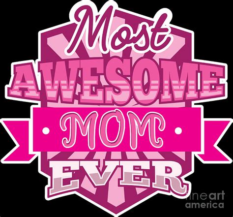 Mother Mothers Day Awesome Mom Mama Digital Art By Haselshirt Pixels