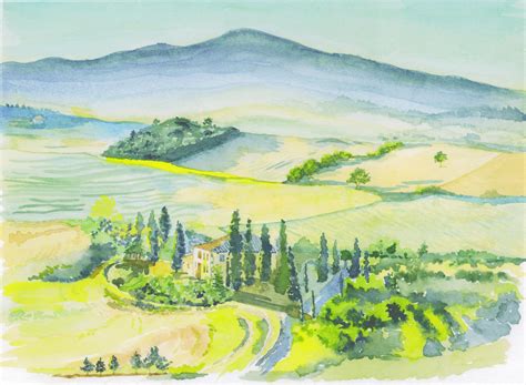 Barbara Hughes Val Dorcia Tuscany Italy Eac Art Awards
