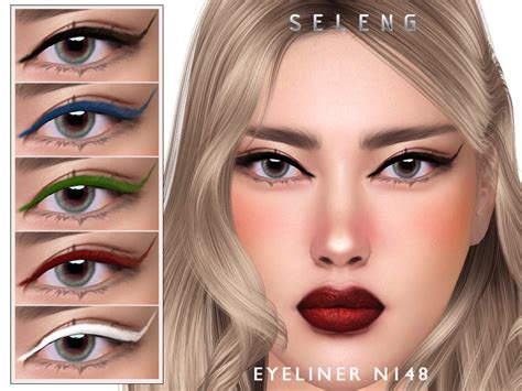 The Sims Resource Eyeliner N148 Sims 4 Cc Skin Eyeliner Makeup Looks