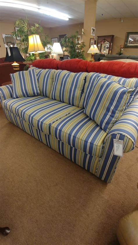 Striped Sleeper Sofa Delmarva Furniture Consignment