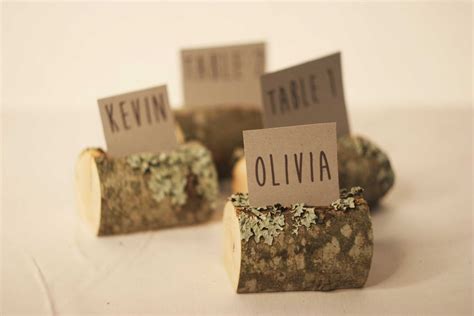 85 Pieces Rustic Place Card Holders Wedding Place Card