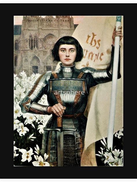 Joan Of Arc Jeanne Darc The Maid Of Orléans 1903 Engraving Poster