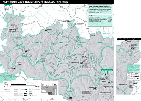 Mammoth Cave Backcountry Map