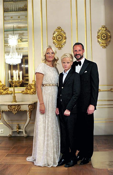 Crown Princess Mette Marit Marius Høiby And Crown Prince Haakon At The Couple S 10th Wedding