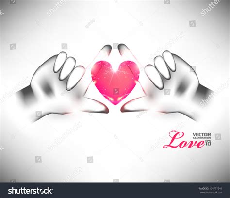 Holding Love Hearts Hand Vector Design Stock Vector Royalty Free