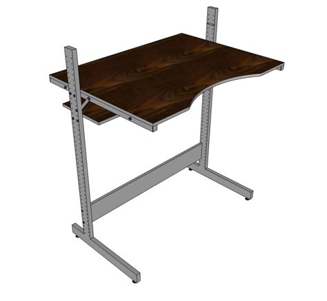 Standing Desk Sketchup Model Thousands Of Free Cad Blocks