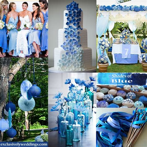 Pin By Exclusively Weddings On Wedding Color Stories Blue Themed