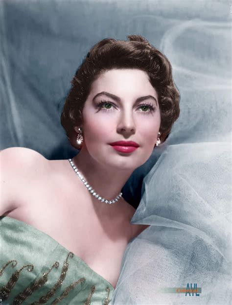Colors For A Bygone Era Ava Gardner Colorized Undated Rare Photo